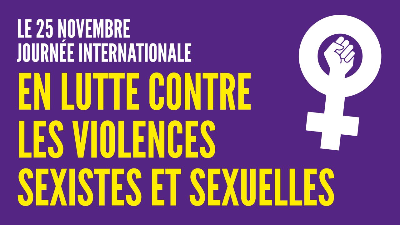 25 novembre : Dire stop aux violences sexistes et sexuelles